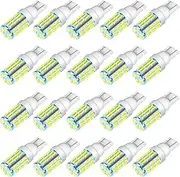 MAPBULB 921 194 168 175 T10 LED Bulbs Cool White 20-Packs, Super Bright 42-SMD LED Replacement 12 Volt RV Camper Trailer Boat Trunk Interior Dome Map License Lights, Backup Reverse Lights