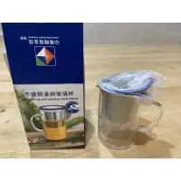 在飛比找蝦皮購物優惠-不鏽鋼濾網玻璃杯 泡茶杯