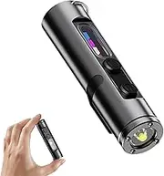 The Ultimate Everyday Micro Tool, 500 Lumens Mini Rechargeable EDC Flashlight, Magnetic Pocket Keychain Flashlight with Hat Clip, 2025 New 3 Brightnes,for Hiking (C#1)