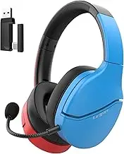 Wireless Gaming Headset with Mic for Nintendo Switch丨OLED丨Lite丨Xbox - 7.1 Surround Sound Bluetooth Headphones with AI Noise Cancellation Microphone - 2.4GHz Headphones for PC Computer Laptop PS4 PS5
