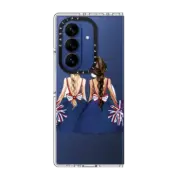 Galaxy Z Fold7 Clear Magnetic Case New England Nation Pats Fashion Illustration Clear Case