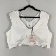 KINFLYTE Freedom Bra Wide Strap Posture Correcting Wireless Women 4XL White