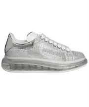 Oversized mesh panelled sneakers 35,36,37.5,38.5,37,38,39.5,39,40,36.5 Gray