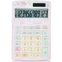 在飛比找momo購物網優惠-【E-MORE】Sanrio粉嫩系列-雙星仙子 12位數計算