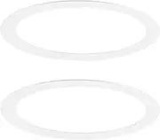 uxcell 2-Pack Goof Rings for 3 Inch Recessed Lights, 3" ID 3.8" OD Durable Steel Trim Ring Flush Mount White Can Light Trim Ring Cover for Ceiling Can Downlights