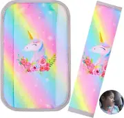 Car Seat Belt Covers for Kids 2 Packs Seat Belt Cushion Unicorn Car Seat Straps