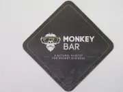 Beer Coaster ~ MONKEY BAR: Natural Habitat for Monkey Business ~ Delray Beach FL