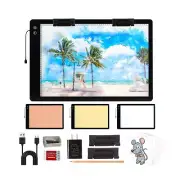 Rechargeable A2 Large Tracing Light Box with 3-Color Light Modes, Wireless Ul...