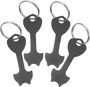 1Set Shopping Trolley Tokens with Keychain Coin Token for Supermarket Carts Convenient Keyring Accessories for Easy Use and Accessibility