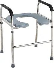 Z&y GLAa Bedside Commode Chair, Portable Toilet for Adults Wc Chair, Non-Slip Rubber Tips Easy to Clean, Comfortable Durable/Raised Toilet Seats