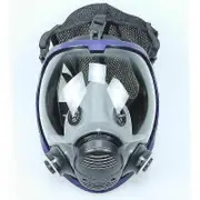 Reusable Full Face Respirator Mask, Organic Vapor Respirator Gas Mask, Large View Silicone Gas Mask, Full Face Mask Body