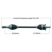 Tytaneum Heavy Duty Complete Axle #813-0239 Can-Am Commander 1000/Commander 800