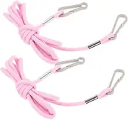 [Toddmomy] 2pcs Elastic Glove Clips for Durable Mitten Holder String Attachment Lost Glove Strap for Pink Color