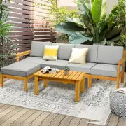 Livsip 5-8pc Outdoor Furniture Sofa Set Lounge Setting Garden Patio Furniture
