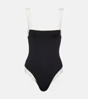 [Marysia] Marysia Bianco Maillot square neck swimsuit AU 14 multicoloured