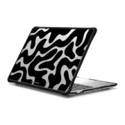 MacBook Pro 13-inch (M1 / M2 / Intel) Impact Case Black Abstract Shapes by Corey Paige Designs