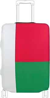 [Joisal] Libya National Flag Luggage Covers for Suitcase Tsa Approved Fit 18-32 Inch Luggage, Luggage Accessories for Travel, Madagascar Flag, XL 29-32 in