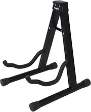 KEPLIN Guitar Stand A Frame (Black), Foldable Bass Guitar Stand, Portable Electric Guitar Stand, Universal Guitar Stand Floor, Fits All Guitars Acoustic Electric Bass Stand A (Guitar Stand)