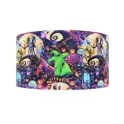 Jack Skellingtion Oogie Boogie Print | Grosgrain Ribbon | 5 Yard Cut