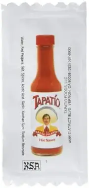Tapatio Hot Sauce Packets 100 Count 7 Gram Salsa Picante Spicy Condiment