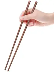 12 Inches Long Wenge Wood Chopsticks for Hotpot Reusable Chinese Style Chopst...