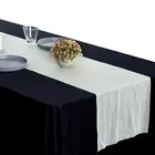 MDS Pack of 10 Wedding 12 x 108 inches Chiffon Table Runner for Wedding Decor...