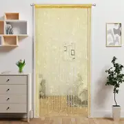 Beaded Curtain Door String Curtains for Doorways Tassels Beads Hanging, Gold