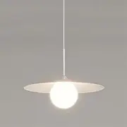 Nordic White Pendant Light Globe Hanging Lamp Shade Kitchen Island Lighting Fixture, Modern Simple Drop Ceiling Lamps G9
