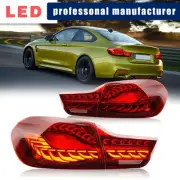 For BMW M4 F32 F33 F36 F82/83 2014-20 Clear LED Tail Lights W/Start UP Animation (for: BMW)