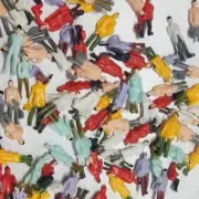 80pcs-Model People 1:75 Scale People Painted Figures For Model Trains-Layout