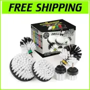 6-Piece Drill Brush Cleaning Kit for Cars, Trucks, and Motorcycle Detailing