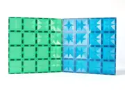 Magnetic Base Plates x2 - Blue & Green STEM Play