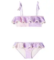 [Zimmermann Kids] Zimmermann Kids Lucky paisley ruffled bikini Y 10 purple