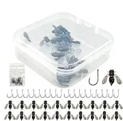Fly Soft Bait - Fish Attractant Fly Fishing Bait with Hook,Fly Lure, Fly Fishing Bait, Fly Fishing Fly Assortment for Pike, Salmon