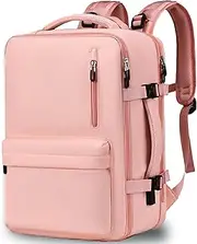 Clufar 20-36L Handgepäck Rucksack erweiterbar Groß Reiserucksack Flugzeug Carry on Kabinenrucksack Travel Backpack Weekender Herren Damen für 17 Zoll Laptop Rucksack mit Schuhfach Ladefunktion