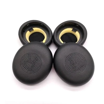 Pair of Protein Leather Earpads For Jabra Evolve2 65 / 40 Uc Ms Mono Elite 45...