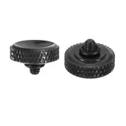 Soft Shutter Release Button Copper Camera Shutter Button Carved, Black 2pcs