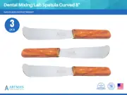 Dental Mixing Lab Spatula Curved 8" Set of 3 ARTMAN