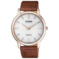 在飛比找PChome24h購物優惠-CITIZEN Eco-Drive 沉穩感時尚腕錶-AR11