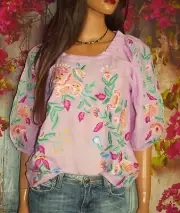 NWT SUNDANCE CATALOG Garden Boulevard Top Size X Small