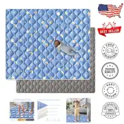 Stylish Stars Pattern Baby Foam Play Mat 79"x63" - Thickness for Comfort