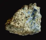Kyanite crystals on crystals of microcline