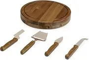 Picnic Time Toscana - a Brand Circo Cheese Board and Knife Set - Charcuterie Board Set - Wood Cutting Board, (Acacia Wood)