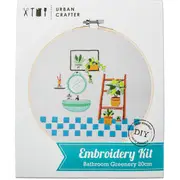 Urban Crafter DIY Bathroom Greenery Embroidery Kit