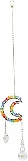 ORFOFE Delicate Crystal Hanging Ornament Sun Catcher Wind Chime Window Decor for