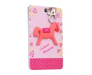 ID Meal Card Holder Cover Protector with the Key Chain Decoration Hobbyhorse