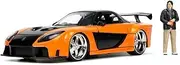 Jada Toys Fast and Furious 1967 Mazda RX7 Hollywood Ride 1:24 Scale Diecast Vehicle with Han Figure