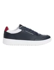 [Tommy Hilfiger] Basket Street Leather Sneaker in Navy