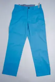 Brooks Brothers Mens 31X30 Clark Chino Pants Straight Leg Flat Front Blue NWT