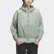 Adidas FOT WVN JKT [HY2828] 女 連帽外套 亞洲版 運動 訓練 休閒 寬鬆 褶皺 防潑水 綠